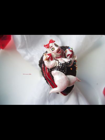 Пин-ап кольцо "Утро Фифеи" с вкусным тортиком