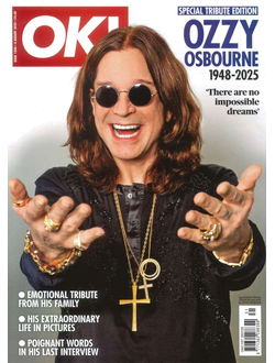 OK! Magazine Issue 1504 Ozzy Osbourne Death 1948-2025 Special Tribute Edition, Intpressshop