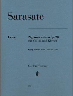 Sarasate Gypsy Airs op. 20 for Violin and Piano