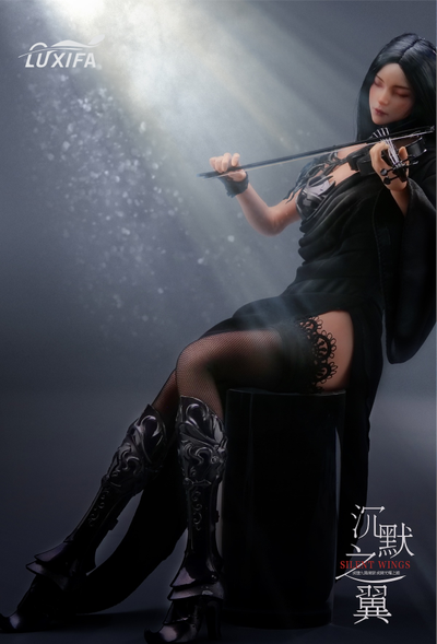 ПРЕДЗАКАЗ - Темная скрипачка - Коллекционная ФИГУРКА 1/6 Silent Wings Soloist (LXF2512B) - Luxifa ?ЦЕНА: 26900 РУБ.?