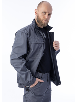 Куртка BRODEKS KS 201 цв. серый/чёрный