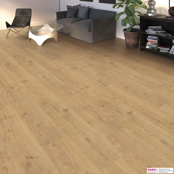 Ламинат Haro Дуб Портлэнд Пуро 544751 в интерьере гостиной