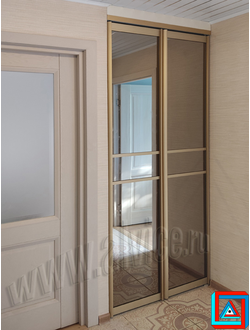 Складная дверь-книжка для ниши из 2-х створок