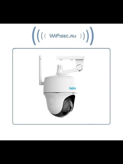 Reolink Argus PT беспроводная моторизированная всепогодная Wi-Fi ( 2,4/5,8 Ггц) видеокамера на аккумуляторе с DVR, 2К, 4 Мп (до 35 дней)