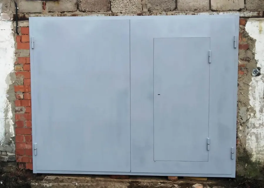 ворота с покраской грунт ГФ 021