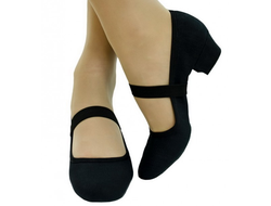 Туфли для танцев тканевые