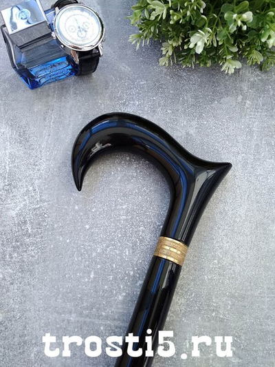 Чёрная классическая трость из бука "Современник"