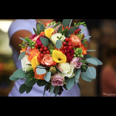 Букет невесты &amp; Бутоньерка № 1326