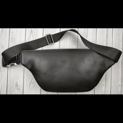 Кожаная поясная сумка Canello black (арт. 7004-01)