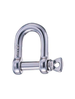 Скоба D-образная такелажная Wichard HR 11204 8мм 1760-4100кг 26x16мм из нержавеющей стали AISI316L