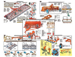 Плакаты ПРОФТЕХ "Машины для основной и предпосевной обработки почвы" (20 пл, винил, 70х100)