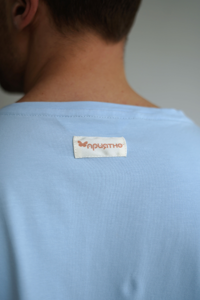 МУЖСКАЯ ФУТБОЛКА ГОЛУБАЯ "ДАРИ"