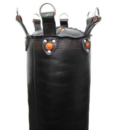 кожаный боксерский мешок Спортана