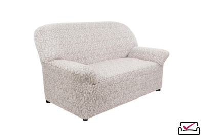 Чехол на 2х местный диван Тела  Безарро Молочный. ИТАЛИЯ