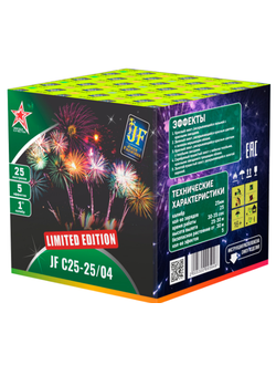 Батарея салютов "Limited Edition - 25" 1" 25 выстр., 30 сек., 5 эффектов