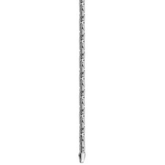Цепочка Лисий хвост круг из серебра 925 пробы на заказ