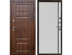 Дверь терморазрыв Премиум орех-Porte White белая