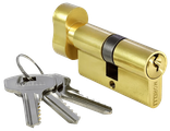 Ключевой цилиндр Morelli с поворотной ручкой (70 мм) 70CK PG Цвет - Золото