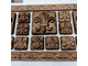 Декор-изразец к плитке под кирпич Kamastone Лилия 7231, коричневый с медью, комплект 7 шт
