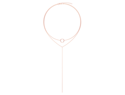 Колье-галстук с золочением НХ 22-1686Ю-4