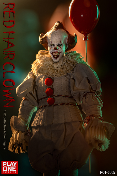 ПРЕДЗАКАЗ - Пеннивайз (Билл Скарсгард, "Оно")  - Коллекционная фигурка 1/12 SCALE Red Hair Clown (POT-0005) - Play One twelve ?ЦЕНА: 12400 РУБ.?
