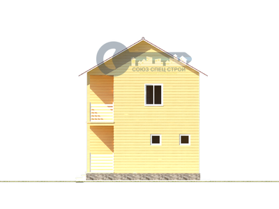 ДЖ-15 ГАБАРИТНЫЕ РАЗМЕРЫ: (9Х6М) 2 ЭТАЖА, ОБЩАЯ ПЛОЩАДЬ: 108М²