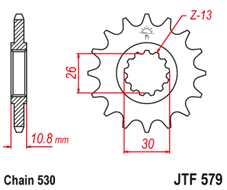 Звезда ведущая JT JTF579.18 (JTF579-18) (F579-18)