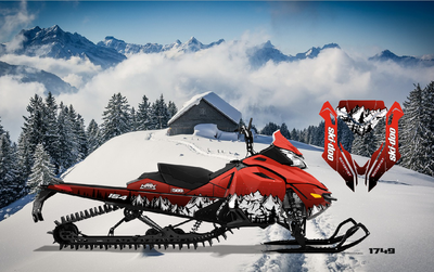 Наклейки на снегоход горы ёлки SKI DOO 2014 - 2016 #1749