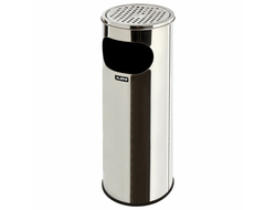 Урна с пепельницей 18 литров, 580х210 мм, нержавеющая сталь, зеркальная,