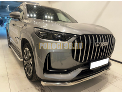 Защита переднего бампера Папа Тюнинг d60 для JAECOO J8 2024-