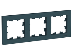 Рамка 3-поста, изумруд, серия AtlasDesign