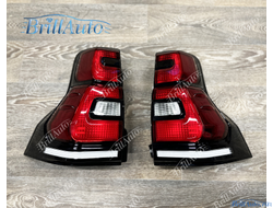 Стопы Toyota Land Cruiser Prado 150 2009-2017 стиль 2018+ с анимацией