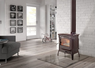 Печь HERGOM CRAFTSBURY, эмалирована в коричневый цвет Hergom