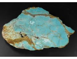 Бирюза, срез полированный с одной стороны, США, Невада (130*79*18 мм, 167 г) №37863