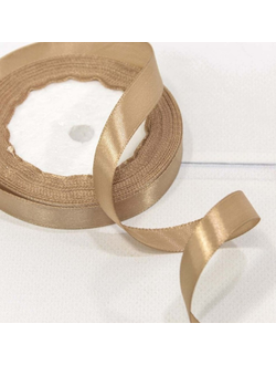 Лента атласная 12мм (67, капучино), 22,9м