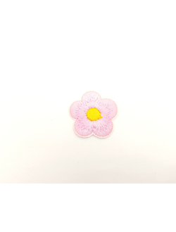 Термоаппликация цветок,  светло розовый