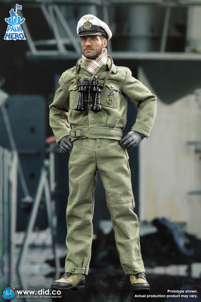 Капитан немецкой подводной лодки - Коллекционная ФИГУРКА 1/12 Palm Hero Series WWII German U-Boat Commander – Lehmann (XD80026) - DID