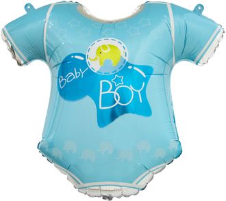Шар (23&#039;&#039;/58 см) Фигура, Боди для малыша мальчика, Голубой, 1 шт.