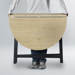 Гелиос стол обеденный раскладной пристенный 100(1100)*900*750 Пикард