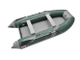Моторная лодка ПВХ Zefir 3700 Киль Зеленый-Серый