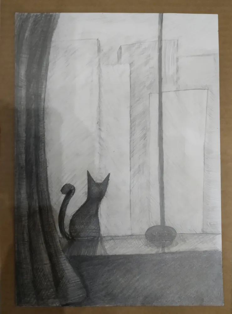 Тема: "Три тона". 
Рисунок