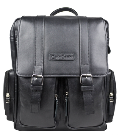 Кожаный рюкзак-сумка Fiorentino black (арт. 3003-01)