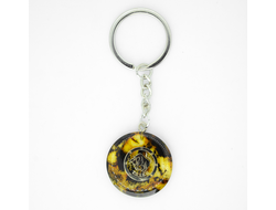 Брелок из натурального янтаря "Телец"