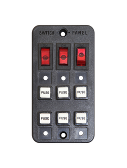Панель выключателей, 3 клавиши, 6 предохранителей