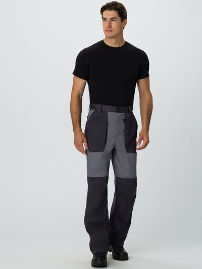 Брюки Лидер, т.серый/св.серый