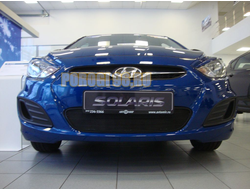 Защита радиатора Hyundai Solaris 2011-2014 black