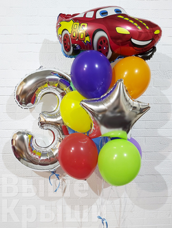 Сет "Тачки" (11 шариков + 1 цифра)