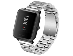 Металлический ремешок для Xiaomi Huami Amazfit Bip смарт часов  Серебро