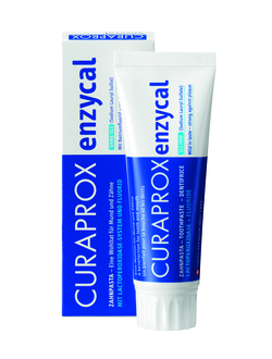 Зубная паста профессиональная Enzycal 950 с содержанием фтора, Curaprox, 75 мл.