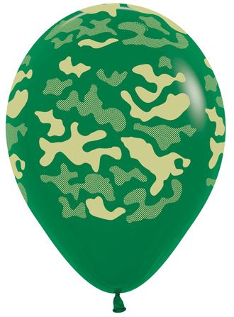 Камуфляж, Темно-Зеленый Пастель, 5 ст. (12"/30 см) 50 шт.